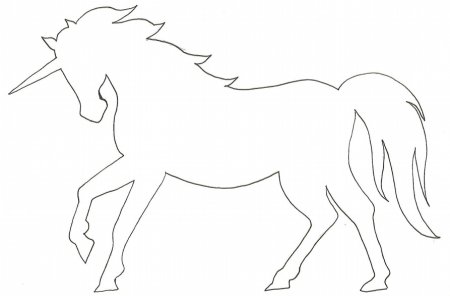 Трафарет лошадки для вырезания