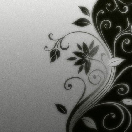 Черные узоры на белом фоне