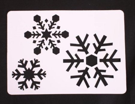 Трафарет снежинки для искусственного снега