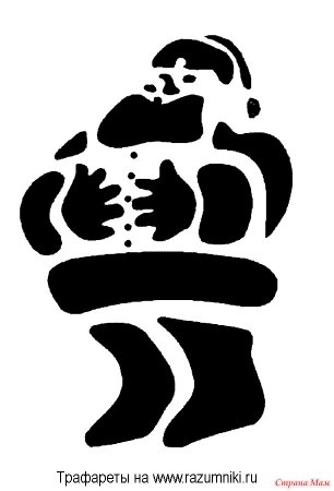 Трафареты для искусственного снега на окна