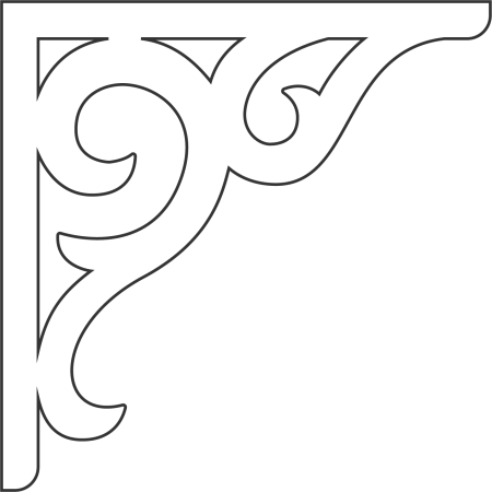 Трафарет уголок