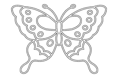 Бабочки для раскрашивания и вырезания