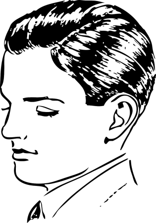 Профиль мужской головы