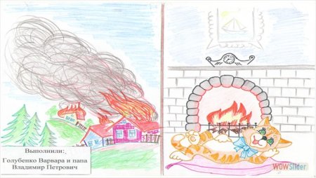 Раскраска по пожарной безопасности для детей