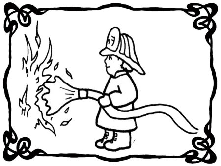 Пожарная безопасность раскраска для детей