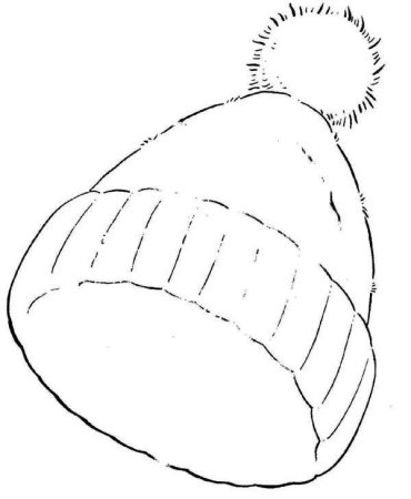 Шапка раскраска для детей