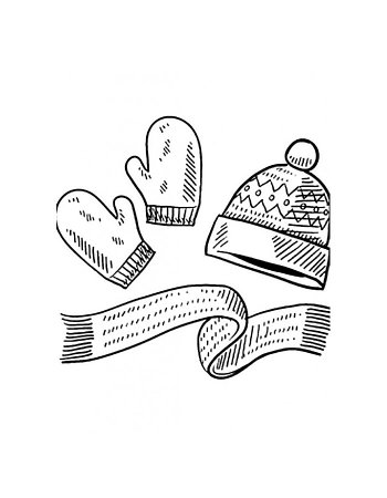 Шапка раскраска для детей