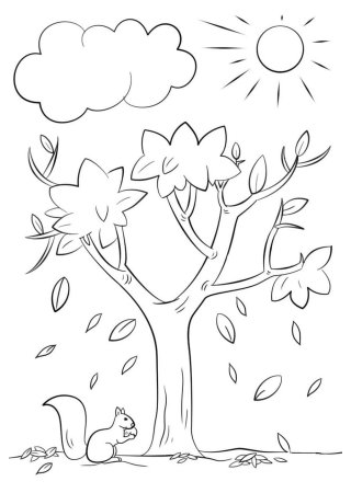 Картинки раскраски пейзаж