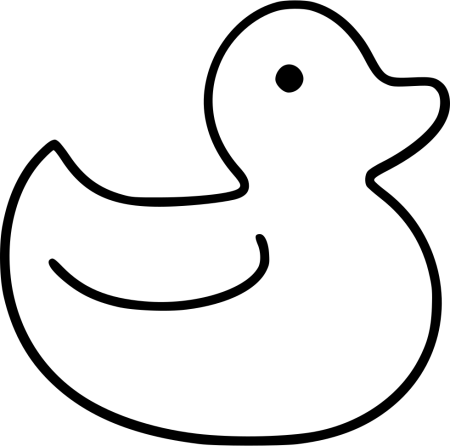 Трафарет уточки