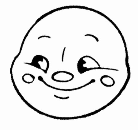 Колобок трафарет