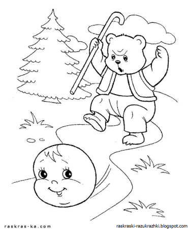 Колобок рисунок