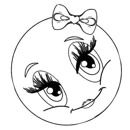 Раскраска солнышко без лучиков