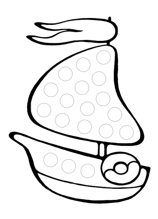 Раскраска Божья коровка на цветке