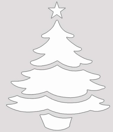 Трафарет "елка"