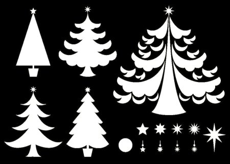 Трафарет "елка"