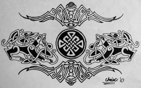 Эскизы славянских татуировок для девушек