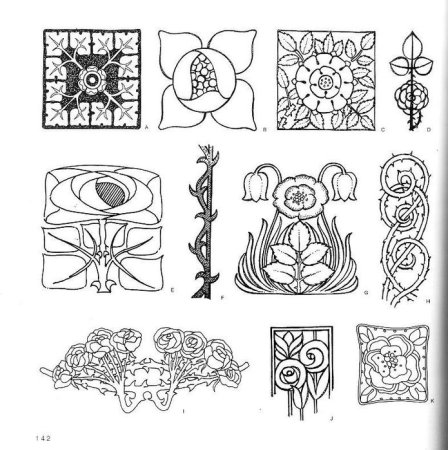 Орнаментальная растительный композиция