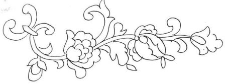 Трафарет кружева для стен