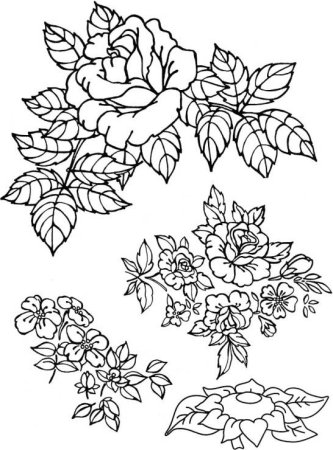 Цветочные узоры для резьбы по дереву