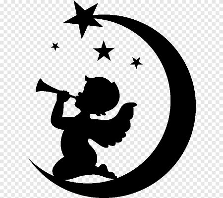 Ангелочки силуэт