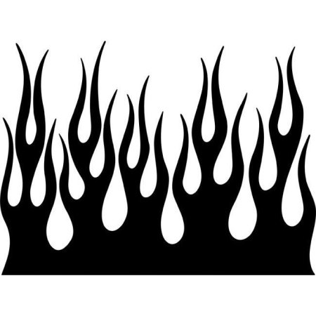 Трафарет пламя