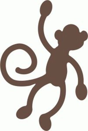 Трафарет обезьяны