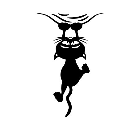 Наклейка кошка на машину