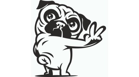 Стикеры черно белые