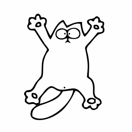 Наклейка кот Саймона