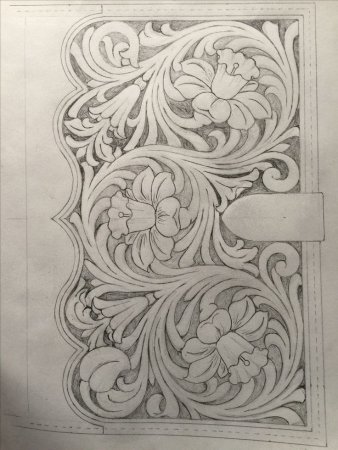 Орнаментальная резьба плоскорельефная