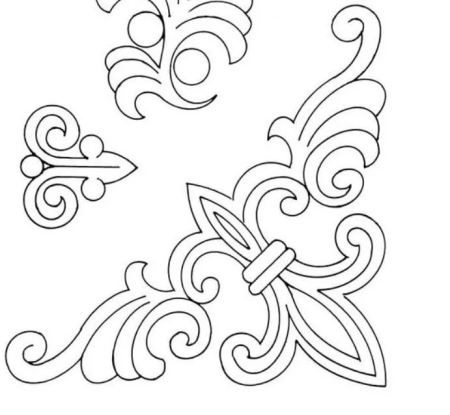 Трафареты узоров для вырезания