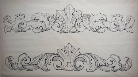 Резьба по дереву акантовый орнамент