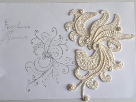 Фантазийные элементы ирландского кружева