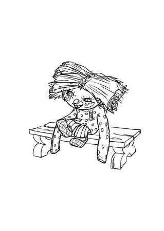 Расскраска домовёнок Кузя