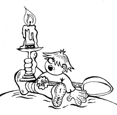 Раскраска Домовой Кузя