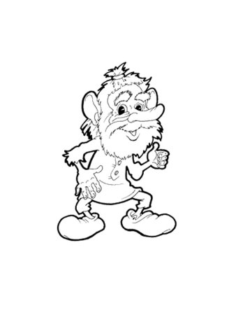 Домовой раскраска