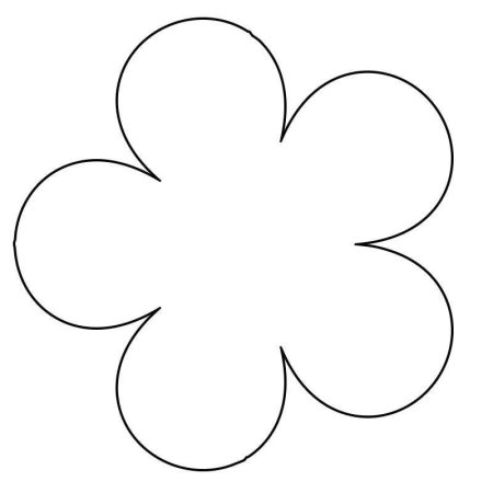 Трафарет цветочка