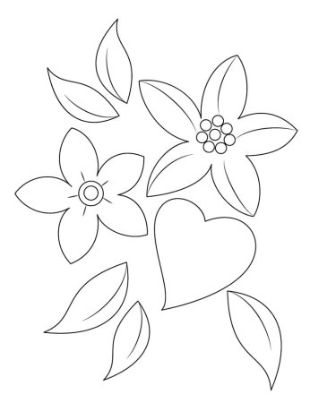 Трафарет "цветы"