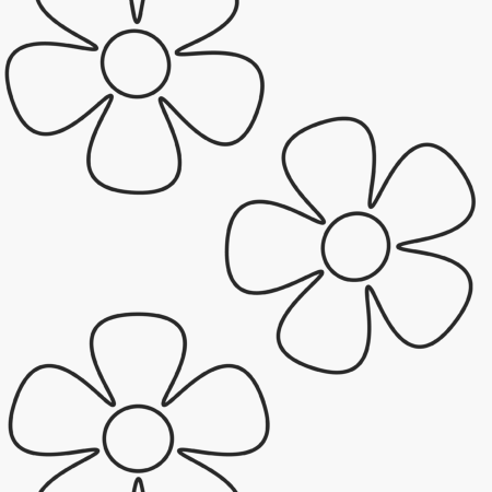 Раскраска цветы маленькие