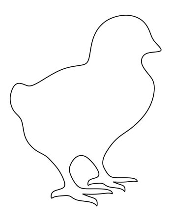 Силуэт цыпленка