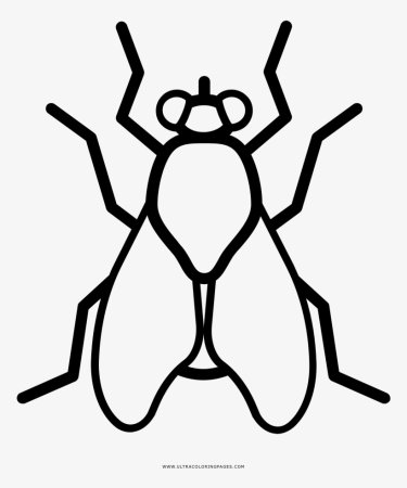 Муха трафарет