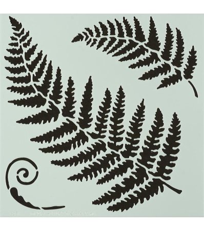 Лист папоротника трафарет