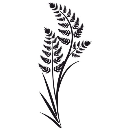 Папоротник эскиз