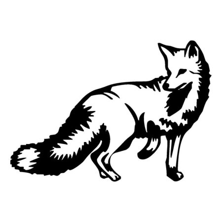 Трафарет лисицы