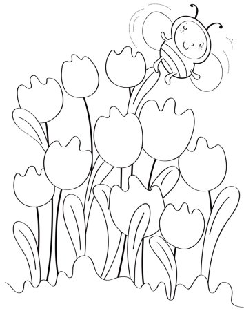 Раскраска Весна для детей