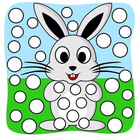 Раскраски пальчиковые для детей 2-3 лет