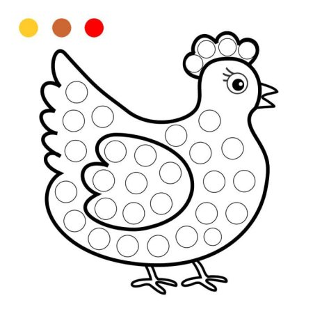 Раскраски пальчиковые для детей 2-3 лет