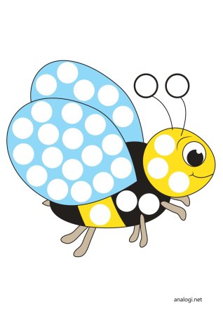 Трафарет для пальчикового рисования