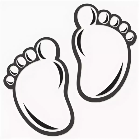 Отпечаток ноги младенца