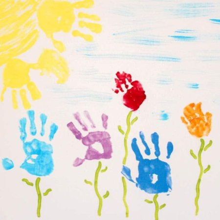 Картина из отпечатков пальцев